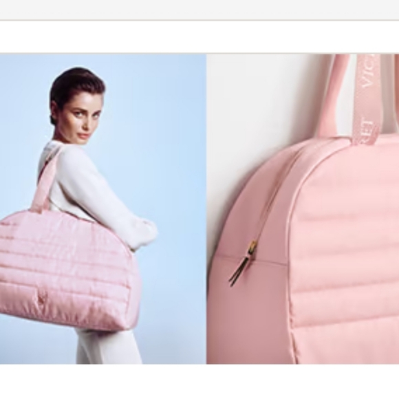 Victoria's Secret NWT Dome Duffle light pink - Picture 6 of 9